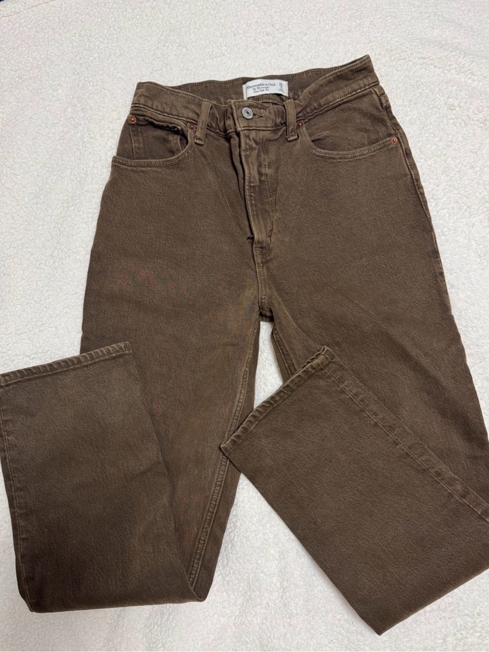 Abercrombie & Fitch Brown High-Rise Jeans